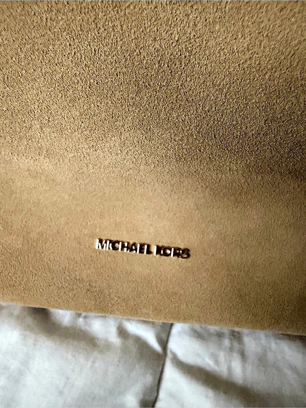 Michael Kors Suede-Look Hobo Bag in Brown